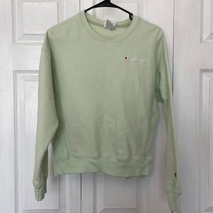 Light green/mint Champion crewneck sweatshirt